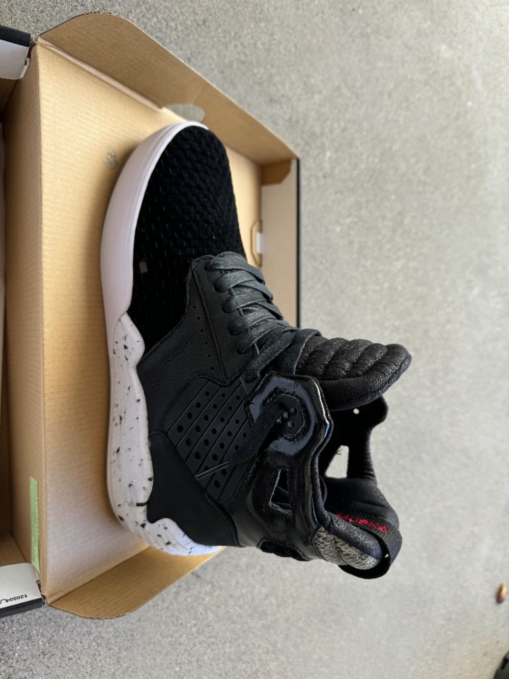 Supra Skytop IV Skytop 4 Black Snake White 8